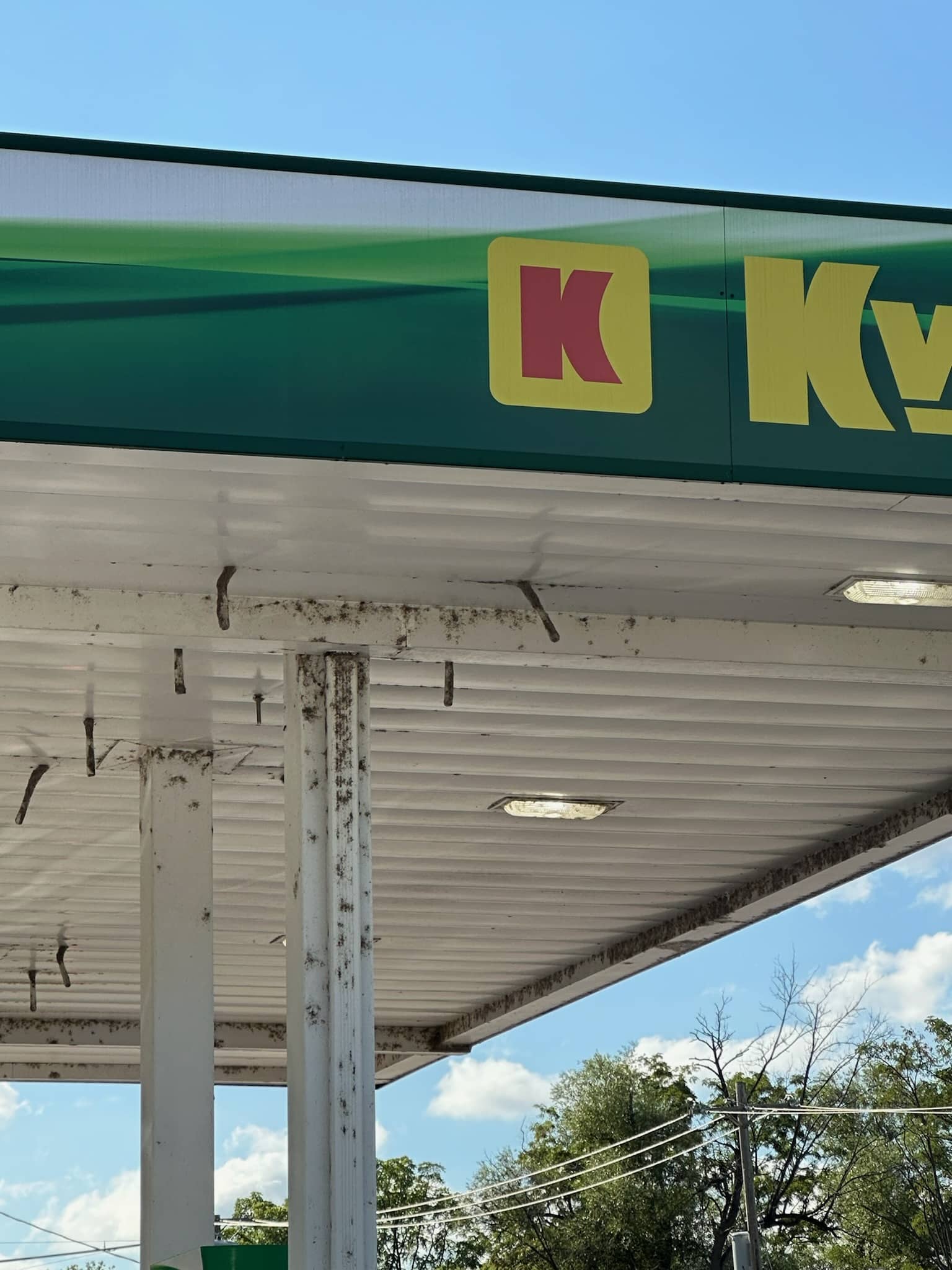 Kwik Fill Canopy Before